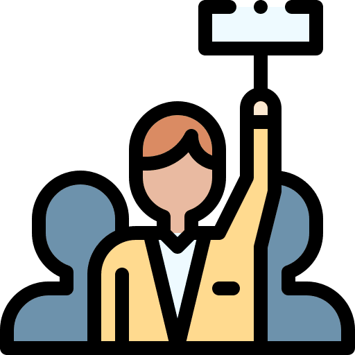 Auction bid auction label icon