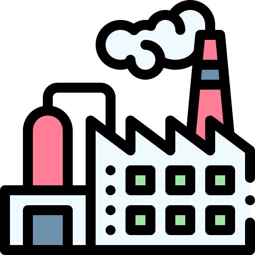 Factory industry global factory icon