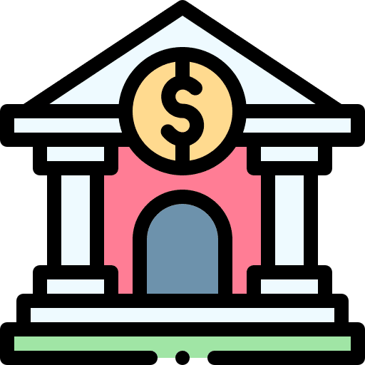 Bank museum bank banking icon