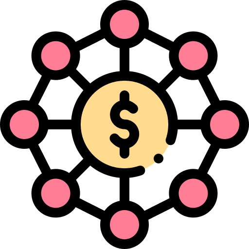 Coin network banking system online banking icon