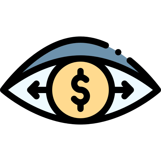 Money money vision marketing icon