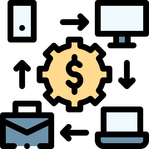 Online business online business and finance icon