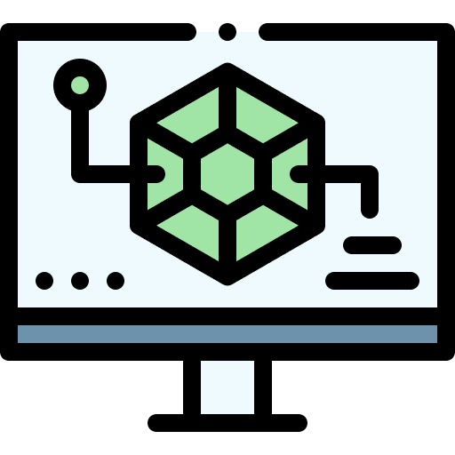 Trend technology trend loupe icon