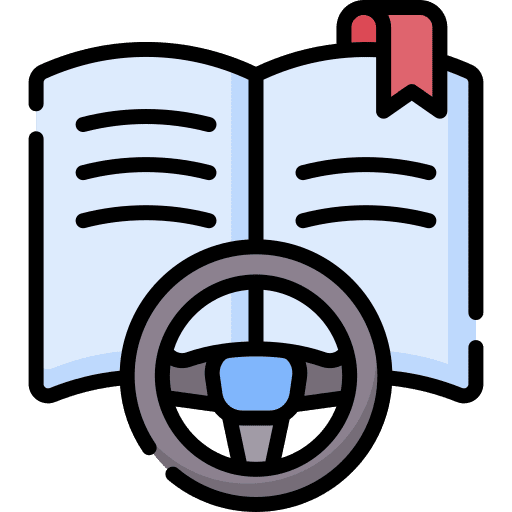Driving school education learning transportation icon