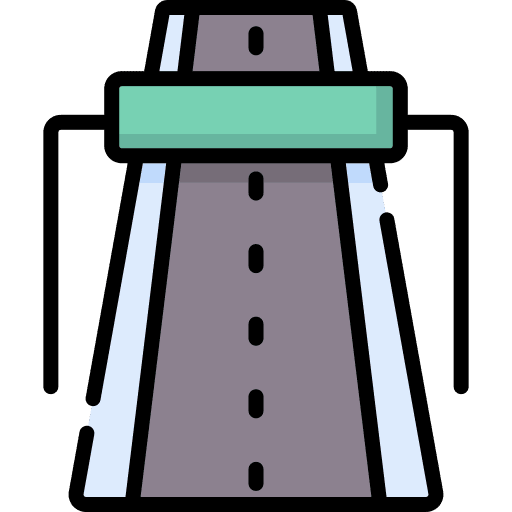 Highway ride street journey icon