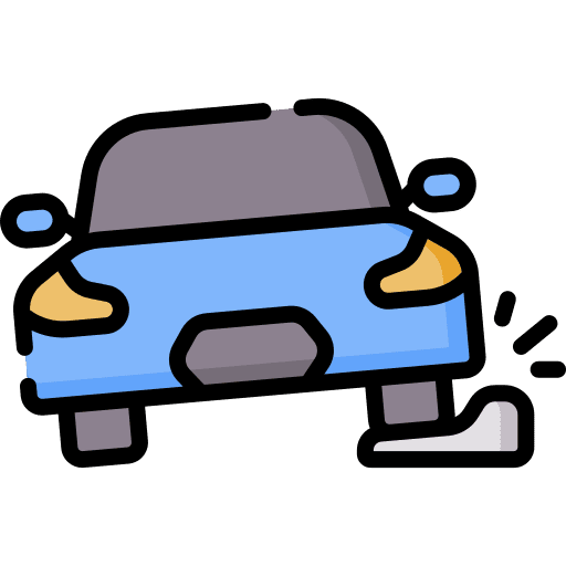 Bump bump car transport icon