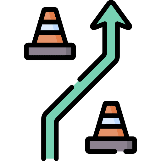 Driving school driving education practice icon