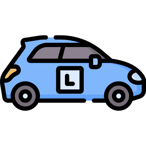 Learner sign driving school signs icon