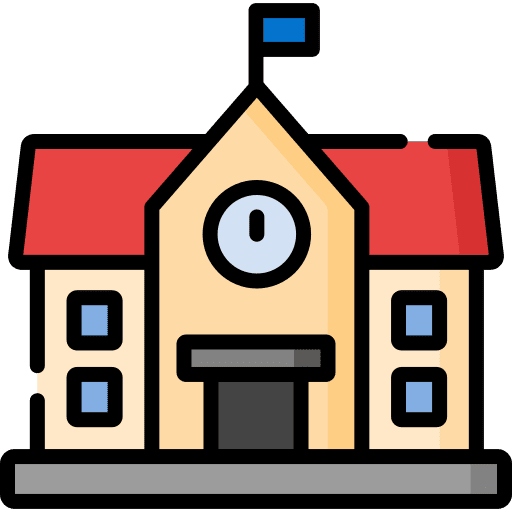 School education architecture and city school icon