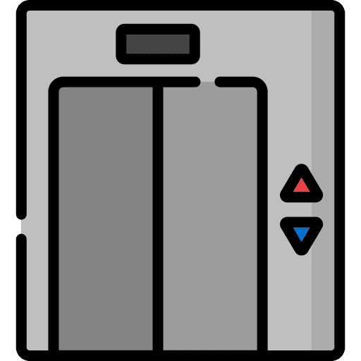 Elevator lift elevator doors icon