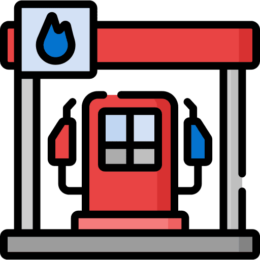 Gas station power gas station industry icon