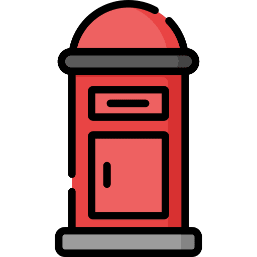 Postbox delivery communication letterbox icon