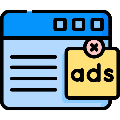 Ad pop up seo and web marketing internet icon