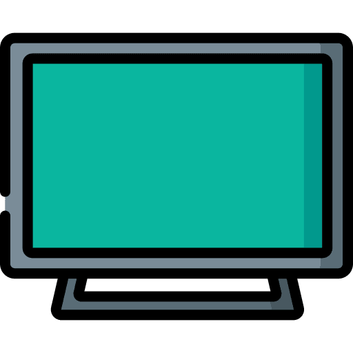 Television electronics television monitor icon