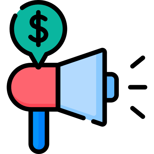 Loud speaker speech bubble marketing advertising icon