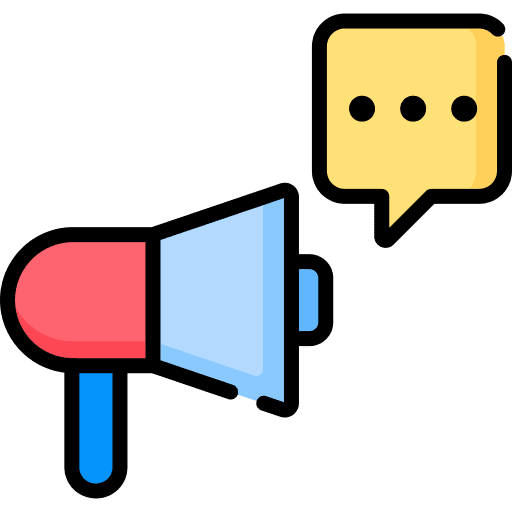 Megaphone communications loud speaker marketing icon