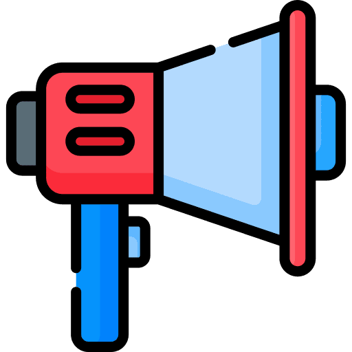 Megaphone market advertising megaphone icon