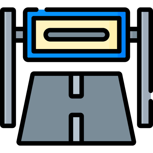 Road banner road banner ads marketing icon