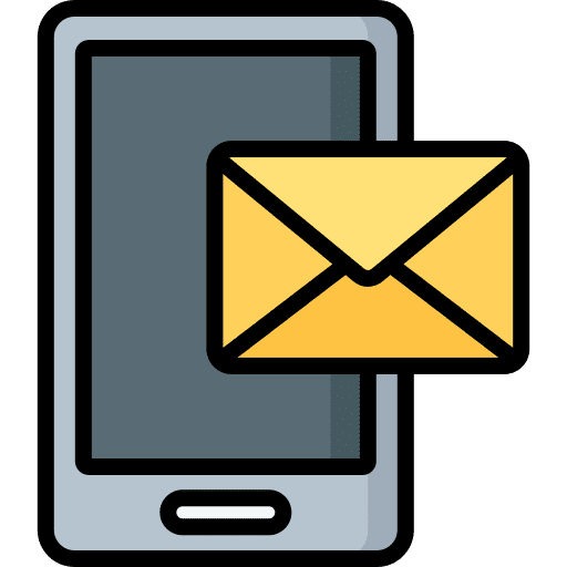 Smartphone communications email technology icon
