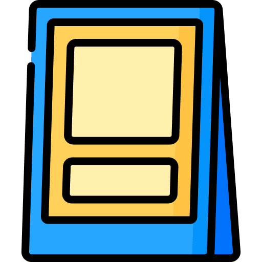 Banner street promotion ads icon