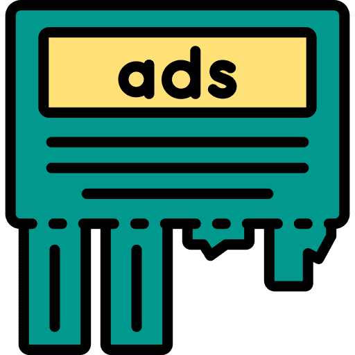 Tear off ads promotion marketing street icon