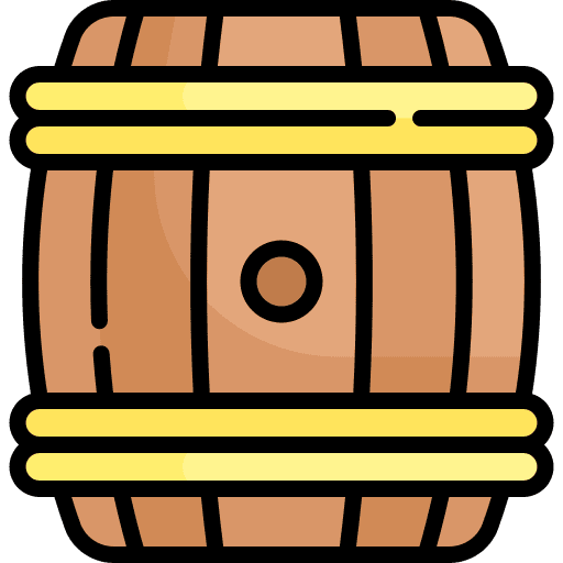 Barrel wine alcohol barrel icon