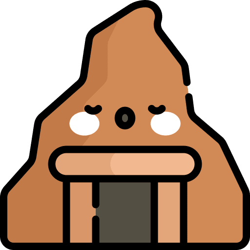 Mine mining mountain rocks icon