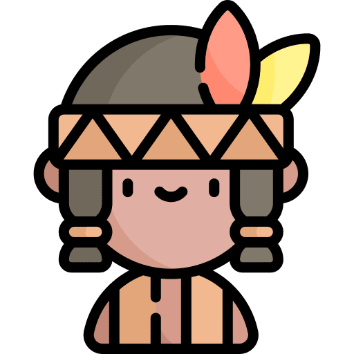 Native traditional user indigenous icon