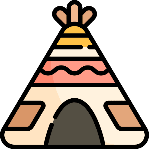 Teepee cultures tribal tent teepee icon