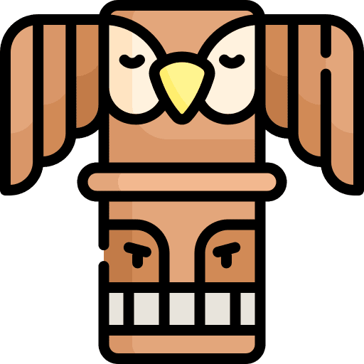 Totem tiki totem native american icon