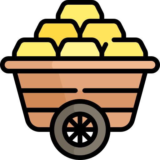 Cart transportation transport mine cart icon