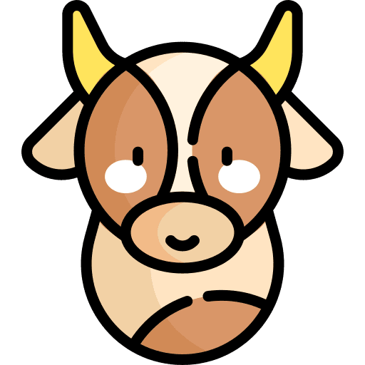 Cow animals farming cow icon