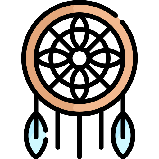 Dreamcatcher ornamental sleep cultures icon