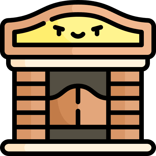 Saloon buildings antique door icon