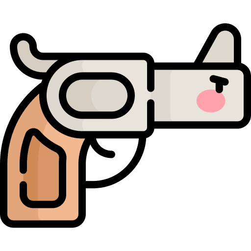 Revolver crime pistol revolver icon