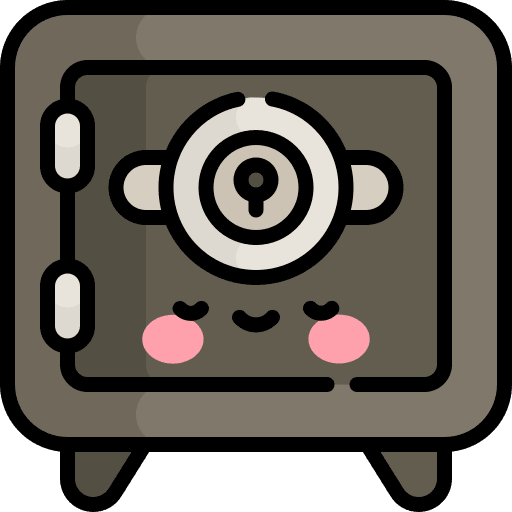 Safe box protection safety box locker icon