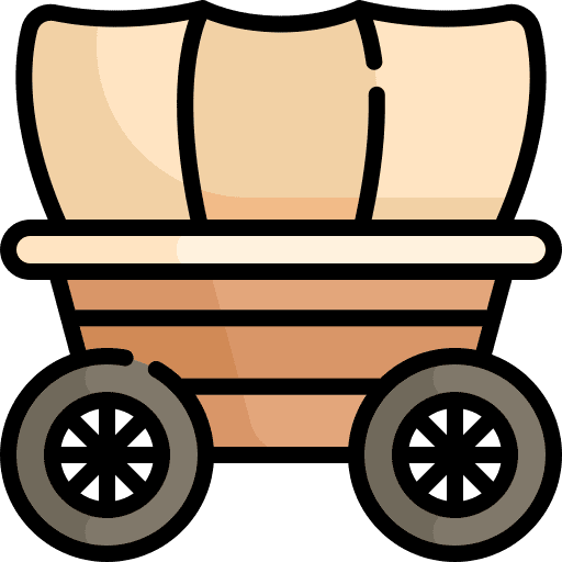 Wagon transportation wagon western icon
