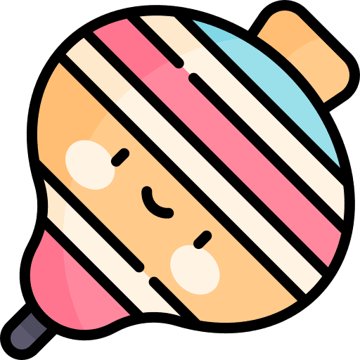 Spinning top entertainment childhood kid and baby icon