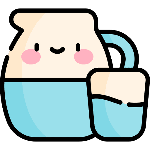 Water jar glass healthy icon