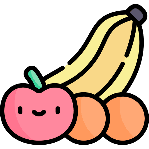 Fruits banana diet organic icon