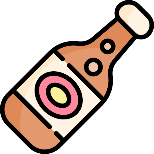 Beer bottle beer food and restaurant icon