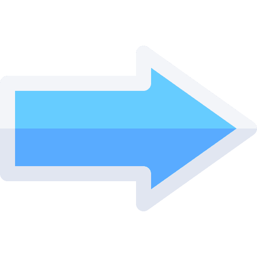 Right arrow indication directional direction icon