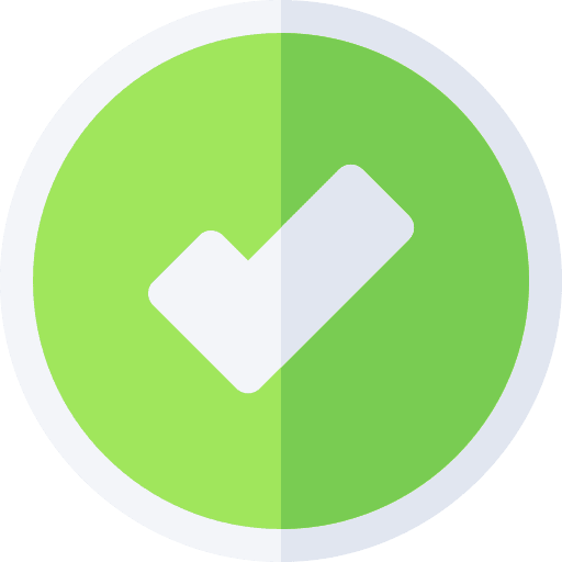 Yes shapes and symbols acknowledge check mark icon