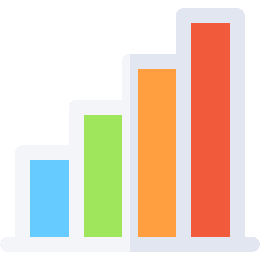 Business and finance statistic graphic report icon