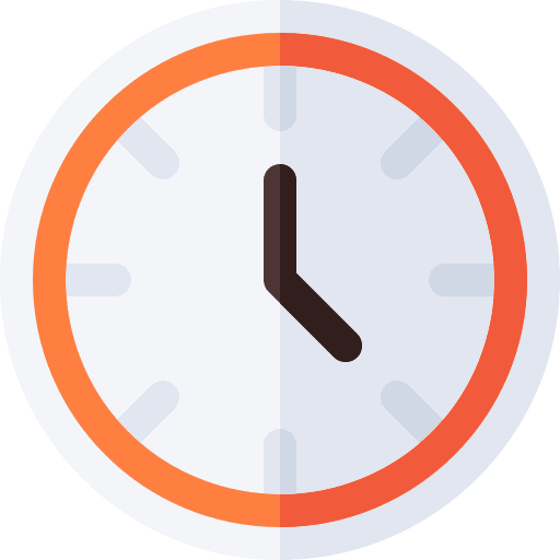 Clock time time and date ui icon
