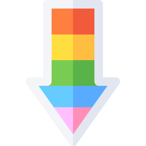 Down arrow symbol directional down icon