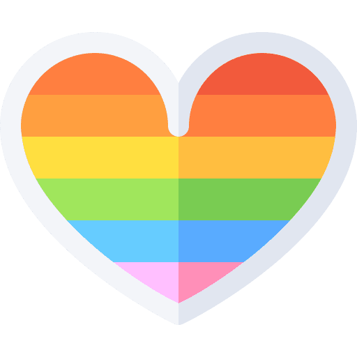 Heart romantic love and romance heart icon