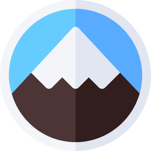 Mountain landscape mountain snow icon