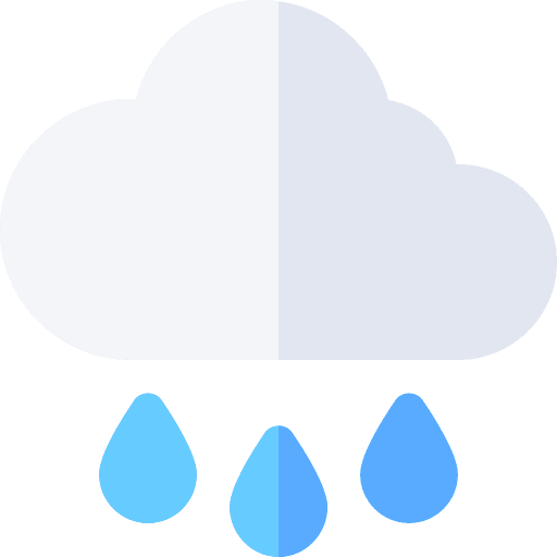 Rain cloud weather forecast icon