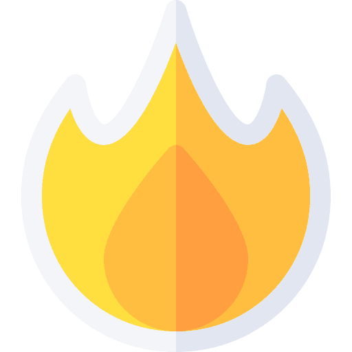 Fire fire flame danger icon